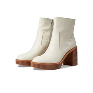 New Dolce Vita Calory Chelsea Boots Ivory Stella Cinzia bootie boho hipster